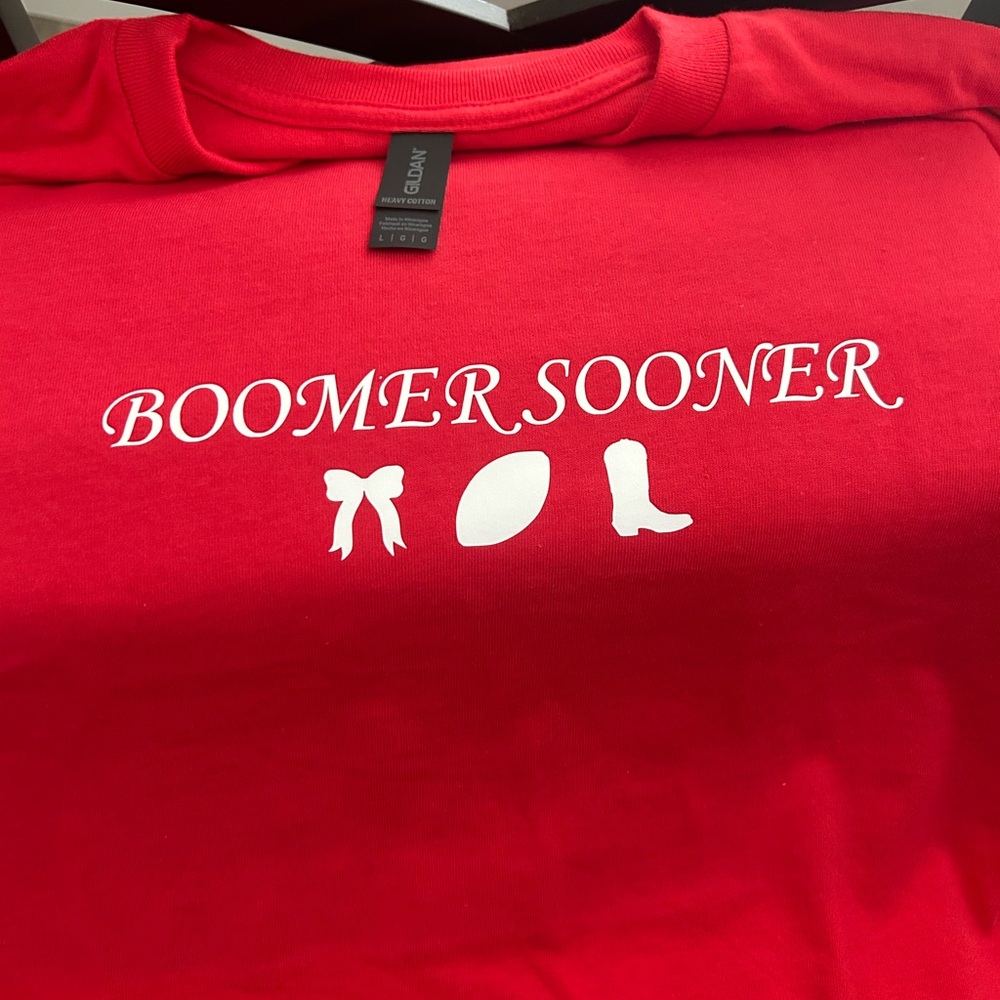 Oklahoma University Red Boomer Sooner Tee